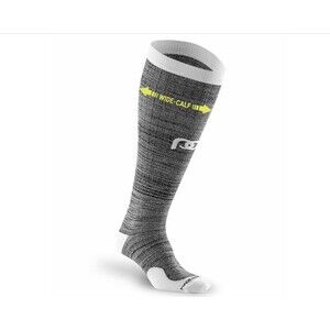 NWOT Pro Compression Wide Calf Marathon Heather Slate Knee Hi Compression Socks